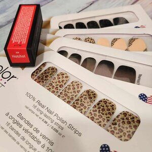 Retired Color Street Nail Strip and Lipstick Bundle